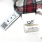 OFF-WHITE Men's Red Long Sleeve Spray Check Button-Down Cotton Shirt