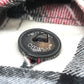 OFF-WHITE Men's Red Long Sleeve Spray Check Button-Down Cotton Shirt