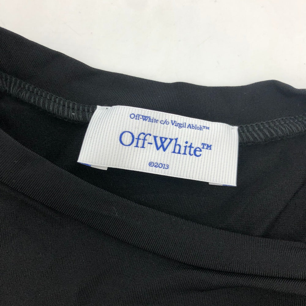 OFF-WHITE OWAE23-RTW0098 Off-White ロゴ シームレスシャツ 長袖 ロングTシャツ アパレル ロングＴシャツ レーヨン メンズ ブラック