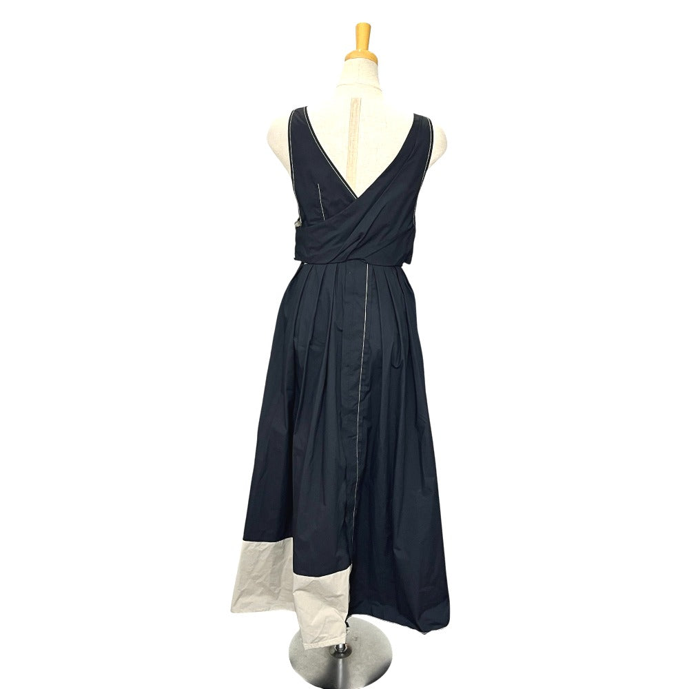 IRENE 23S85004 Color Block Maxi Dress, Two-Tone Skirt, Apparel, Dress, Cotton, Women's, Brown