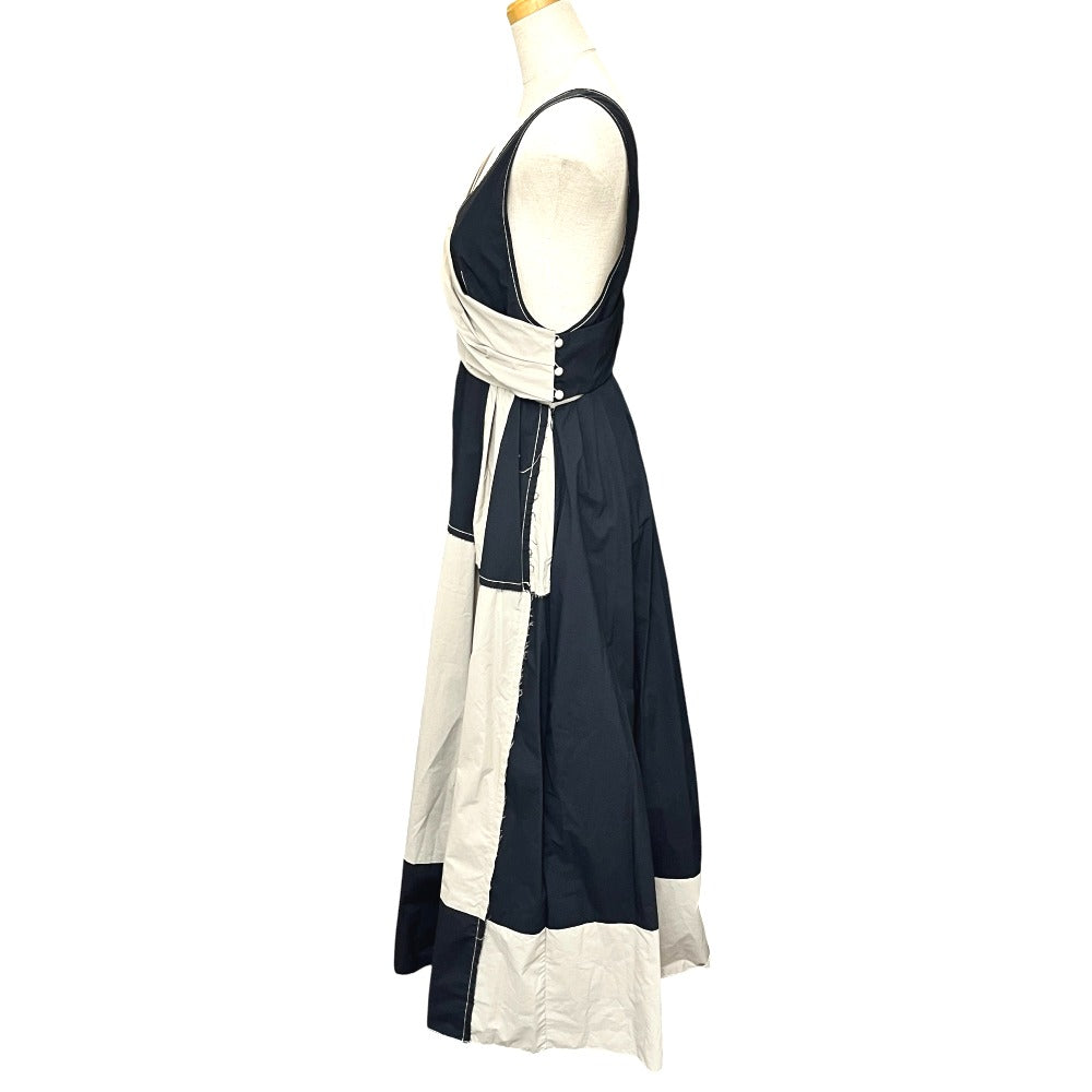 IRENE 23S85004 Color Block Maxi Dress, Two-Tone Skirt, Apparel, Dress, Cotton, Women's, Brown