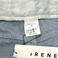 IRENE 25A88003 ダブルウエストデニムパンツ アパレル ボトムス ジーンズ デニムパンツ コットン レディース ブルー