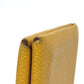 HERMES Calvi Business Card Case Leather Accessory Pass Case Card Case Epson Women's Yellow