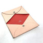 Hermes Bicolor Calvi Verso Business Card Holder, Bifold Pass Case, Card Case, Epson, Women's, Pink