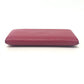 HERMES Calvi silver hardware bifold card case, business card holder, and coin case in Evercolor rose pink.