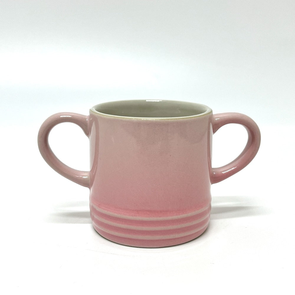 LE CREUSET Baby mug Ceramic tableware cups Mug Pottery Milky pink pink Used