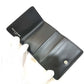 Maison Margiela SA2UI0005 Stitch Compact Wallet, Short Tri-fold Leather Wallet, Women's, Black