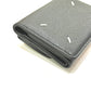 Maison Margiela SA2UI0005 Stitch Compact Wallet, Short Tri-fold Leather Wallet, Women's, Black
