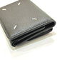 Maison Margiela SA2UI0005 Stitch Compact Wallet, Short Tri-fold Leather Wallet, Women's, Black