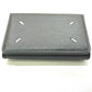 Maison Margiela SA2UI0005 Stitch Compact Wallet, Short Tri-fold Leather Wallet, Women's, Black