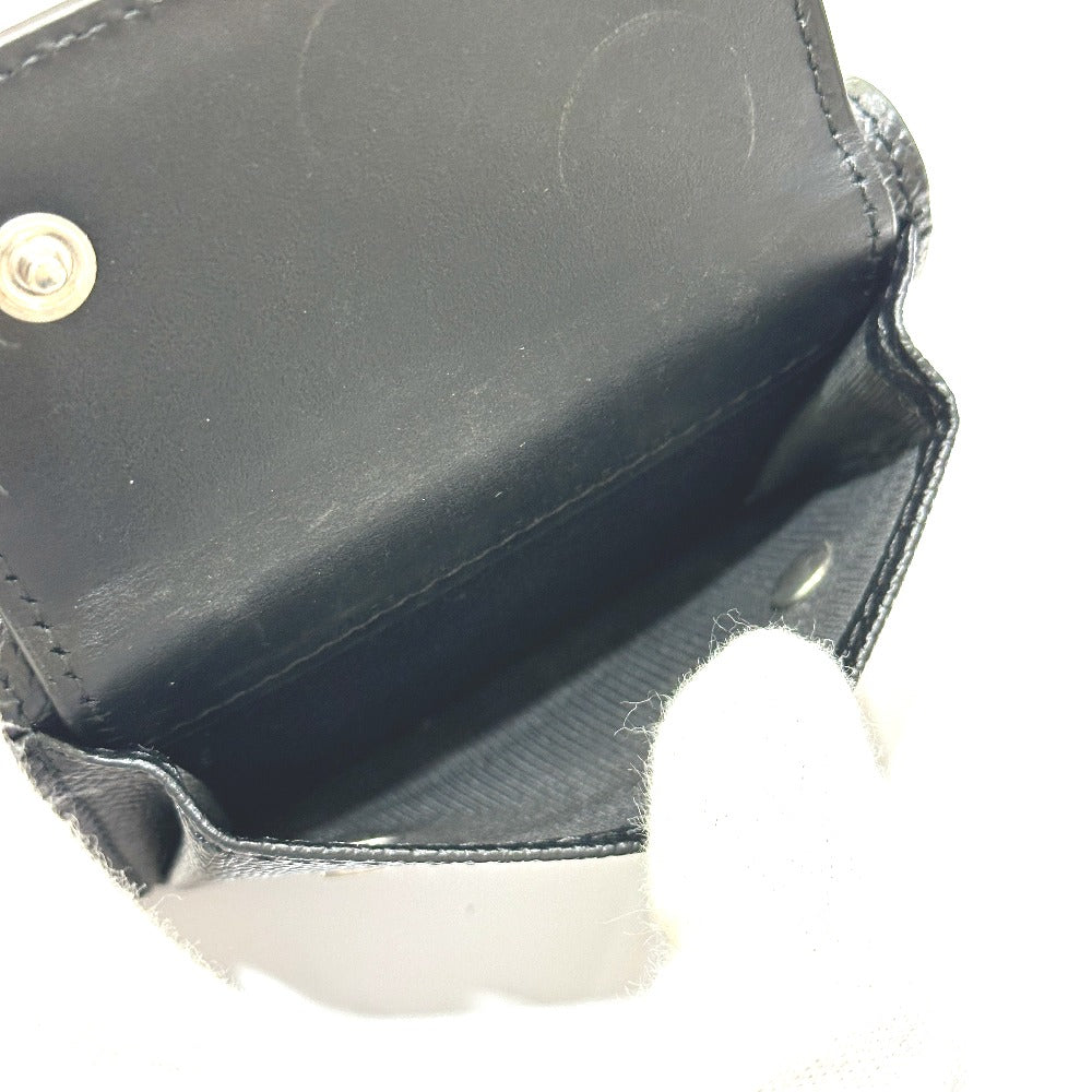 Maison Margiela SA2UI0005 Stitch Compact Wallet, Short Tri-fold Leather Wallet, Women's, Black