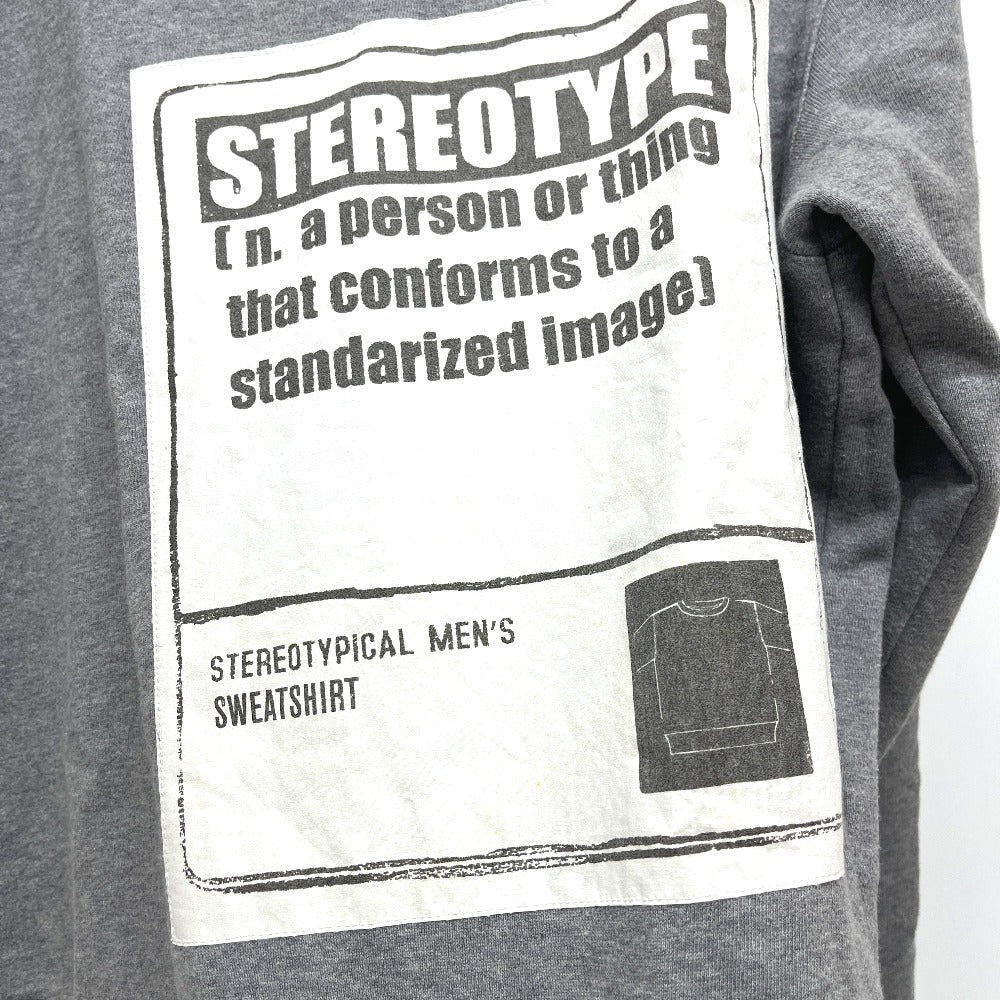 Maison Margiela S50GU0064 STEREOTYPE Crewneck Sweatshirt Stereotype Sweat Apparel 18AW trainer cotton gray Used