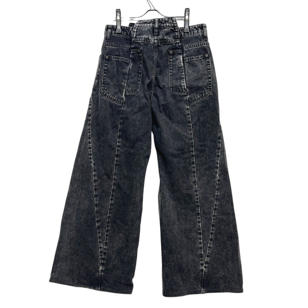 Maison Margiela cut out Wide-leg pants apparel Denim pants cotton Black Used