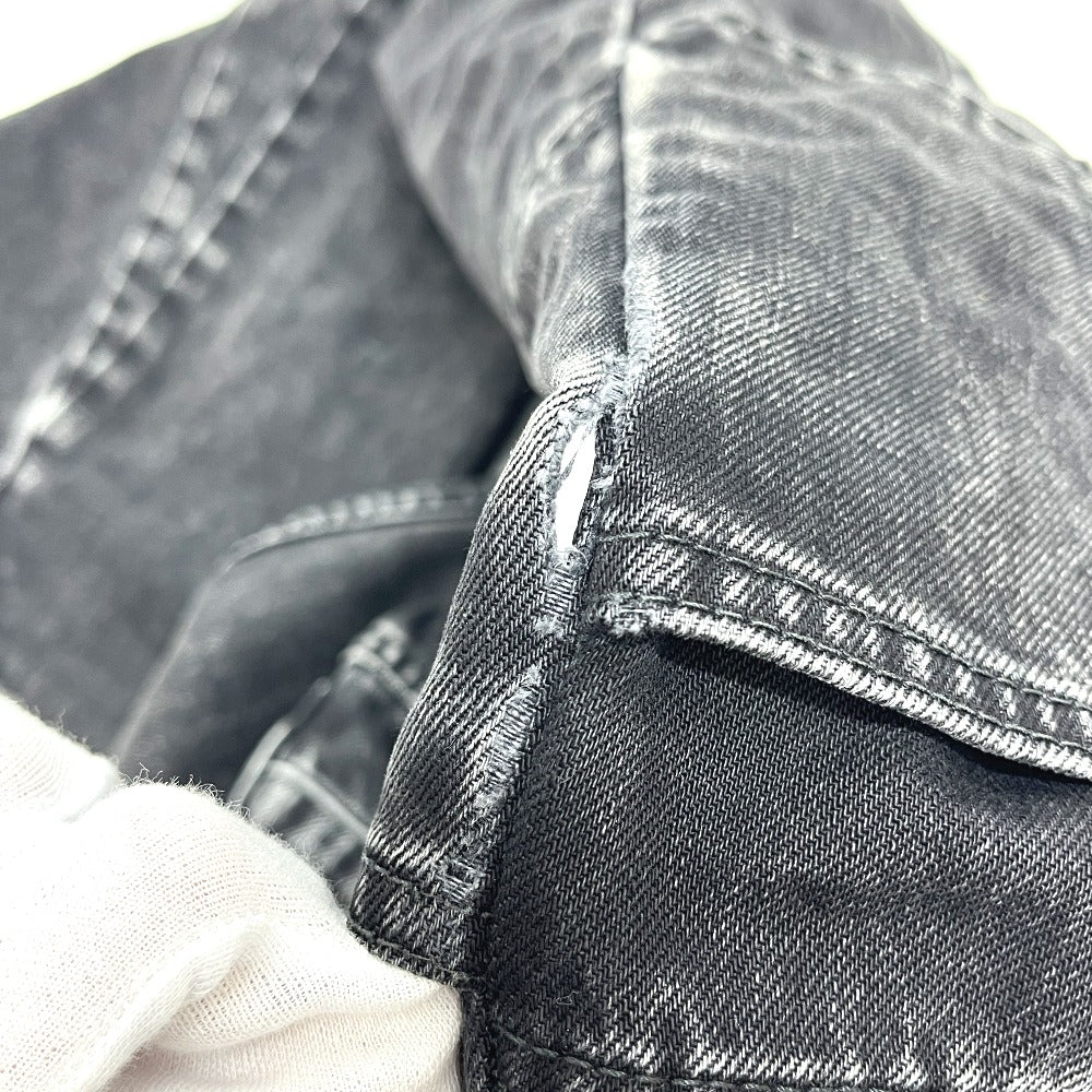 Maison Margiela cut out Wide-leg pants apparel Denim pants cotton Black Used