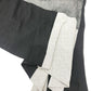 mikomori C0015 A1LR01 Apparel Patchwork Off-the-Shoulder Short Sleeve Flared Dress, Women's, Gray x Black