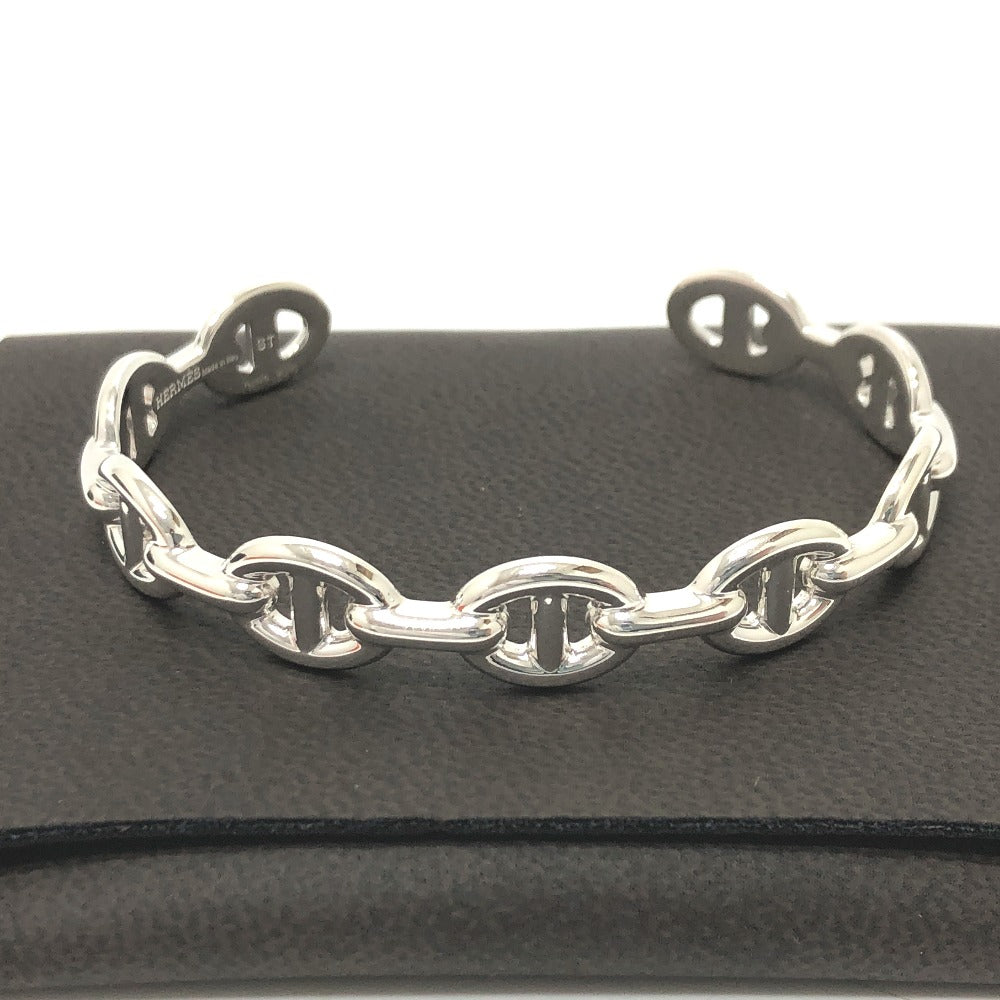 HERMES Chaine d'Ancre Enchaine MM Bangle SV925 Women's Silver