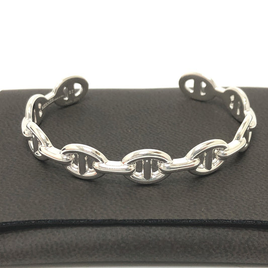 HERMES シェーヌダンクル アンシェネ MM バングル SV925 レディース シルバー