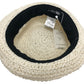 BEBE Accessories - Bebe Paper Hat, Fashion Accessories, Straw Hat with Pom-Poms, Paper, Kids, White