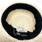 BEBE Accessories - Bebe Paper Hat, Fashion Accessories, Straw Hat with Pom-Poms, Paper, Kids, White