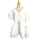 Merlette NYC Cotton Tiered Long/Short Sleeve Dress, White, Women's