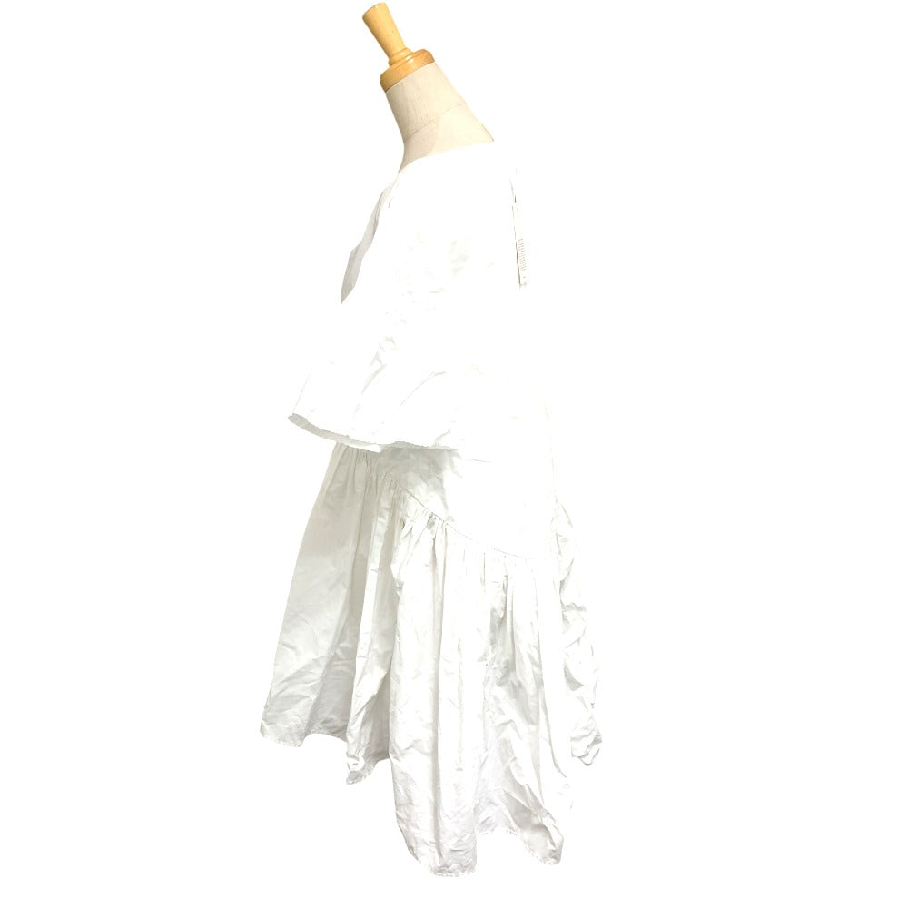 Merlette NYC Cotton Tiered Long/Short Sleeve Dress, White, Women's