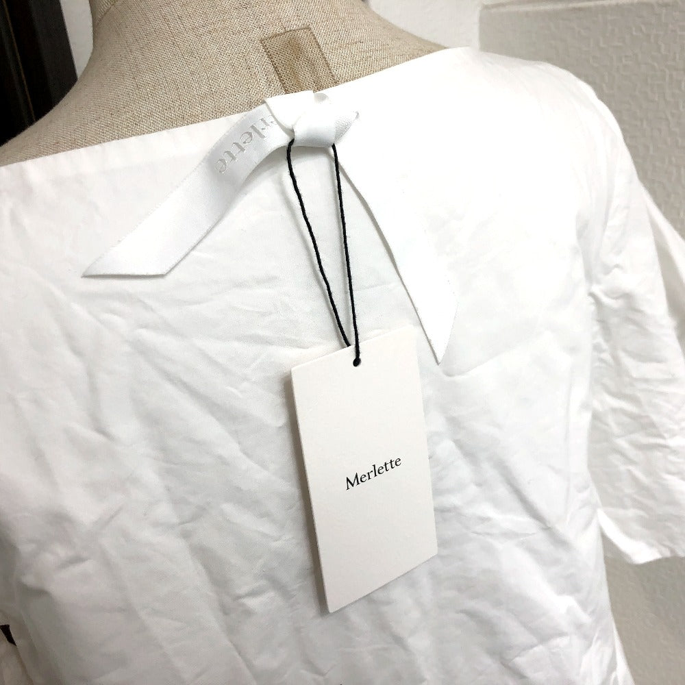 Merlette NYC Cotton Tiered Long/Short Sleeve Dress, White, Women's