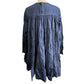 Merlette NYC 4010300290 Ron Herman Collaboration Soliman Apparel Denim Long Sleeve Dress, Cotton, Women's, Blue