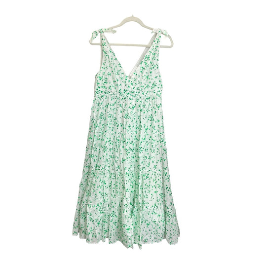 Merlette NYC 3710300023 フラワープリント 花柄 ティアード アパレル スカート ワンピース コットン レディース ホワイト