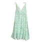 Merlette NYC 3710300023 Floral Print Tiered Skirt Dress, Cotton, Women's, White