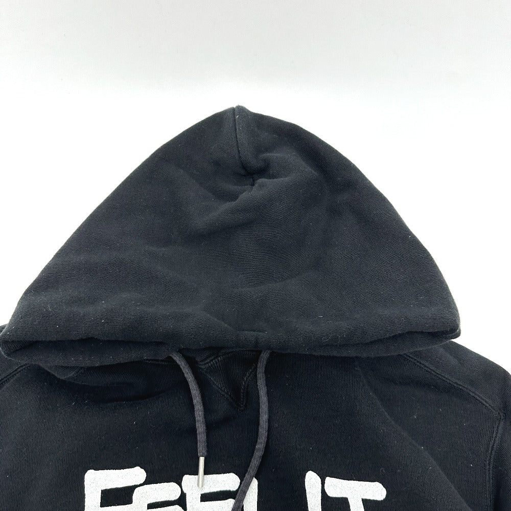 Sacai 21-0305S logo Apparel Clothing Hoodies Pullovers Tops Sweatshirts Parka cotton Black Used