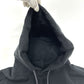 Sacai 21-0305S Logo Hoodie Pullover Top, Cotton Sweatshirt, Black, Women's