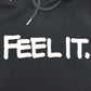 Sacai 21-0305S Logo Hoodie Pullover Top, Cotton Sweatshirt, Black, Women's
