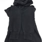 Sacai 21-0305S Logo Hoodie Pullover Top, Cotton Sweatshirt, Black, Women's