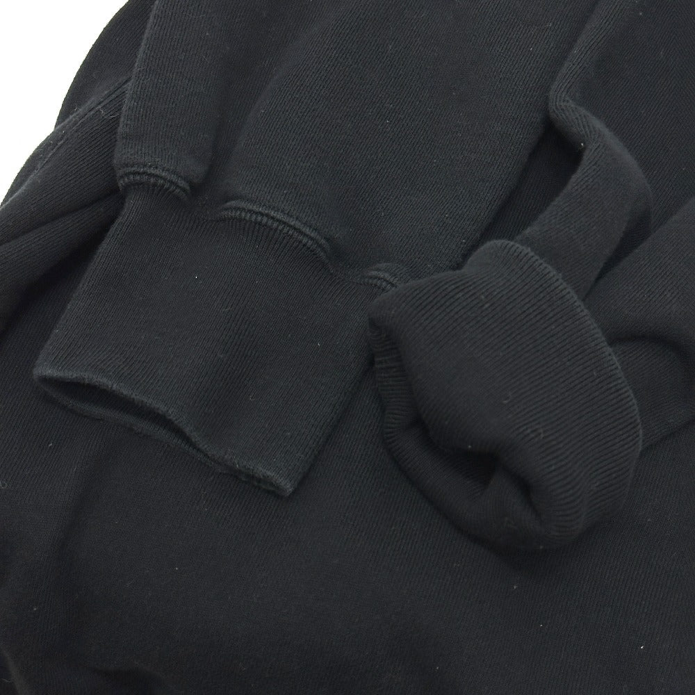 Sacai 21-0305S Logo Hoodie Pullover Top, Cotton Sweatshirt, Black, Women's