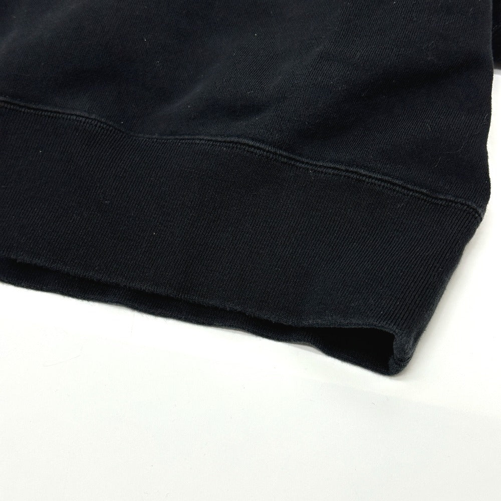 Sacai 21-0305S Logo Hoodie Pullover Top, Cotton Sweatshirt, Black, Women's
