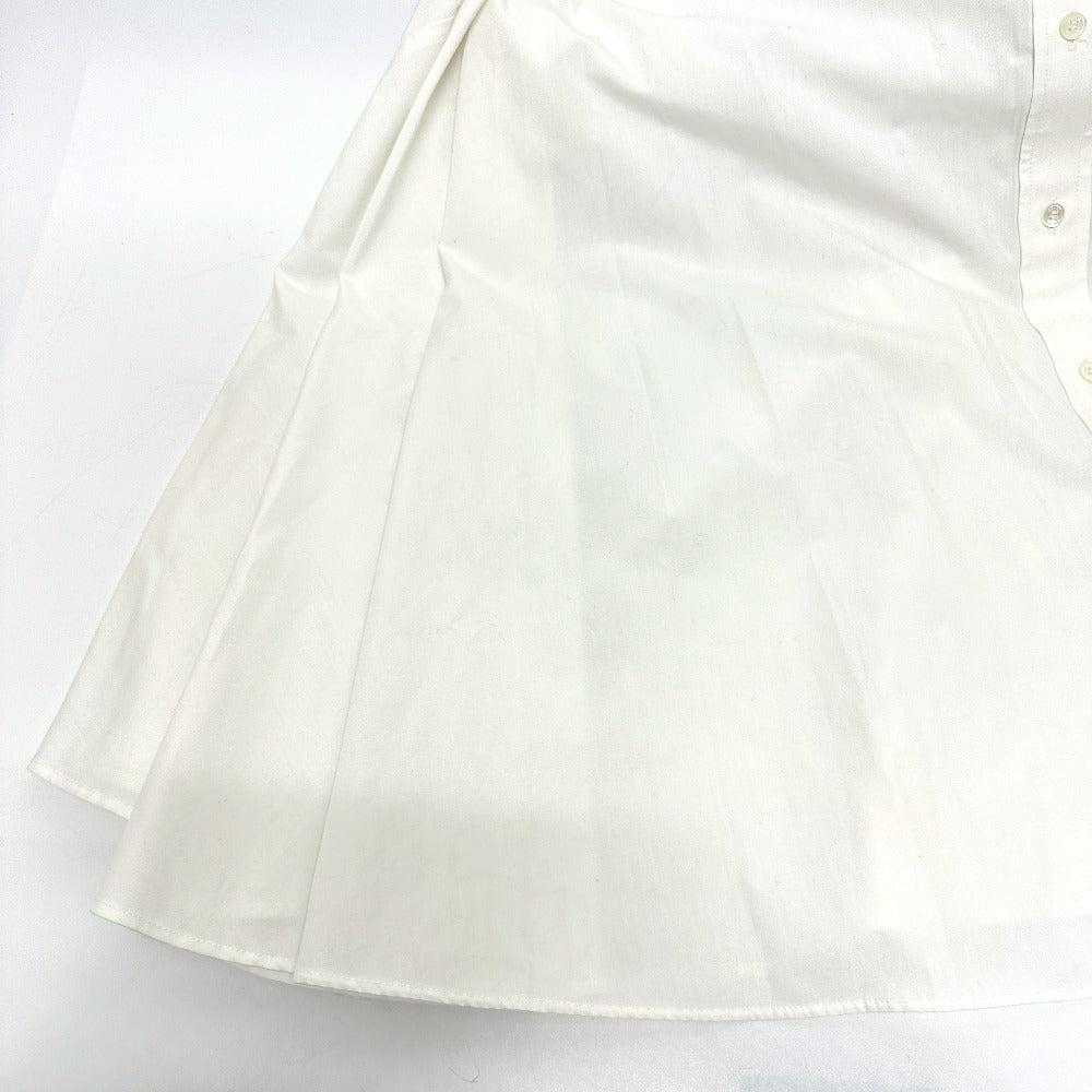 Sacai SCW-019 アパレル 服 半袖 ニットドッキングワンピース フレア ワンピース コットン レディース ホワイト