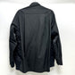 Sacai 24-03326M Spring/Summer 2024 Cotton Oxford Nylon Twill Shirt, Men's Long Sleeve Shirt, Black