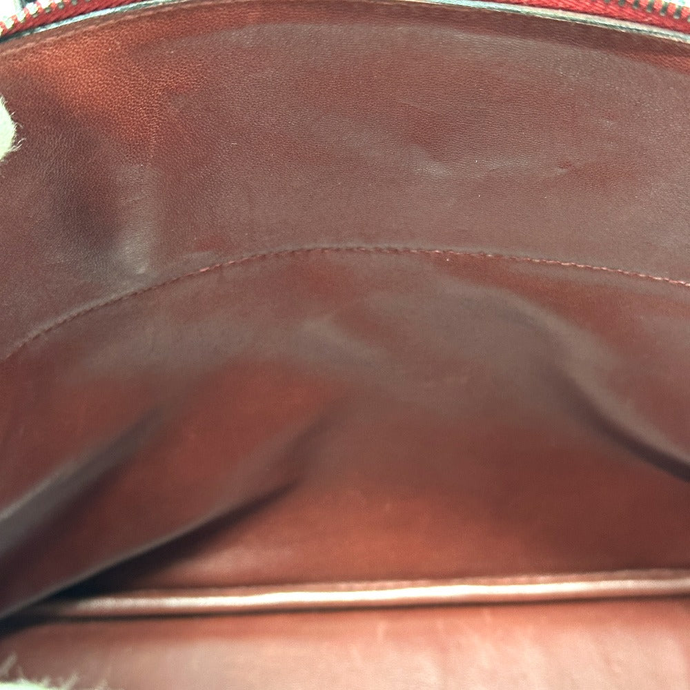 HERMES Bolide 35 2-Way Handbag in Taurillon Clemence Leather, Rouge H Leather with Silver Hardware, Red