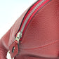 HERMES Bolide 35 2-Way Handbag in Taurillon Clemence Leather, Rouge H Leather with Silver Hardware, Red