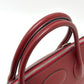 HERMES Bolide 35 2-Way Handbag in Taurillon Clemence Leather, Rouge H Leather with Silver Hardware, Red