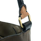 CELINE Two-Tone Striped Tote Bag, Leather Shoulder Bag, Women's, Brown