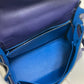 HERMES Kelly Verso 28 Inner Stitching Bag, 2-Way Shoulder Bag/Handbag, Evercolor, Women's, Blue Ankle/Blue Zellige, Silver Hardware