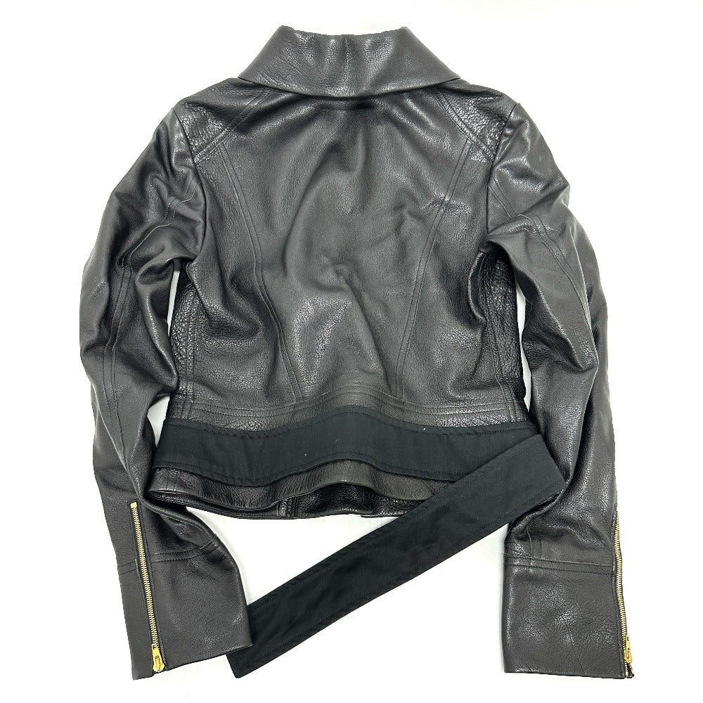 CELINE Leather Jacket, Women's, Black