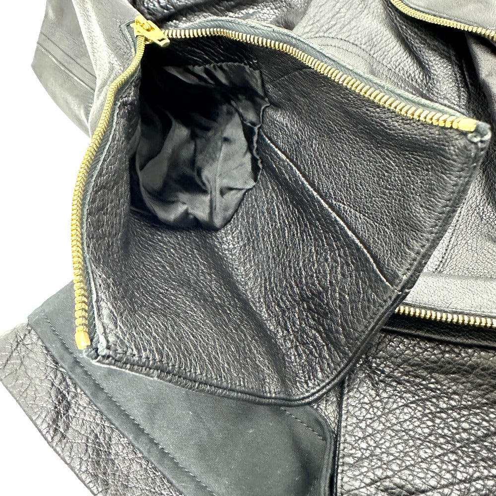 CELINE Leather Jacket, Women's, Black