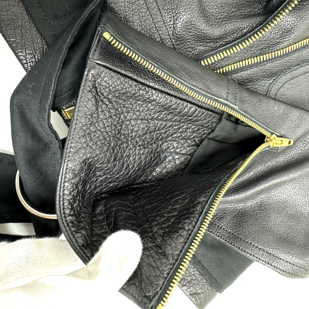 CELINE Leather Jacket, Women's, Black