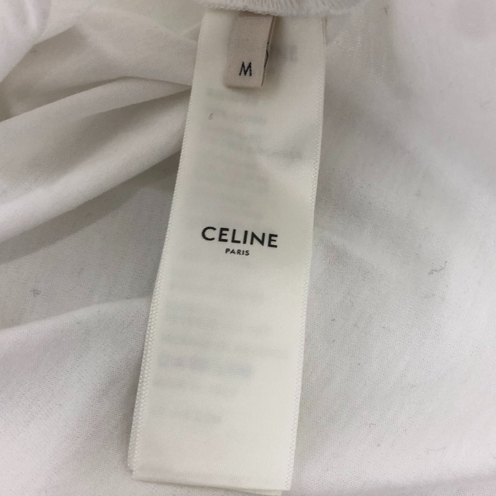 CELINE 653N 2AWB6 ロゴ 半袖 Tシャツ 半袖シャツ 夏服 半袖Ｔシャツ コットン レディース ホワイト