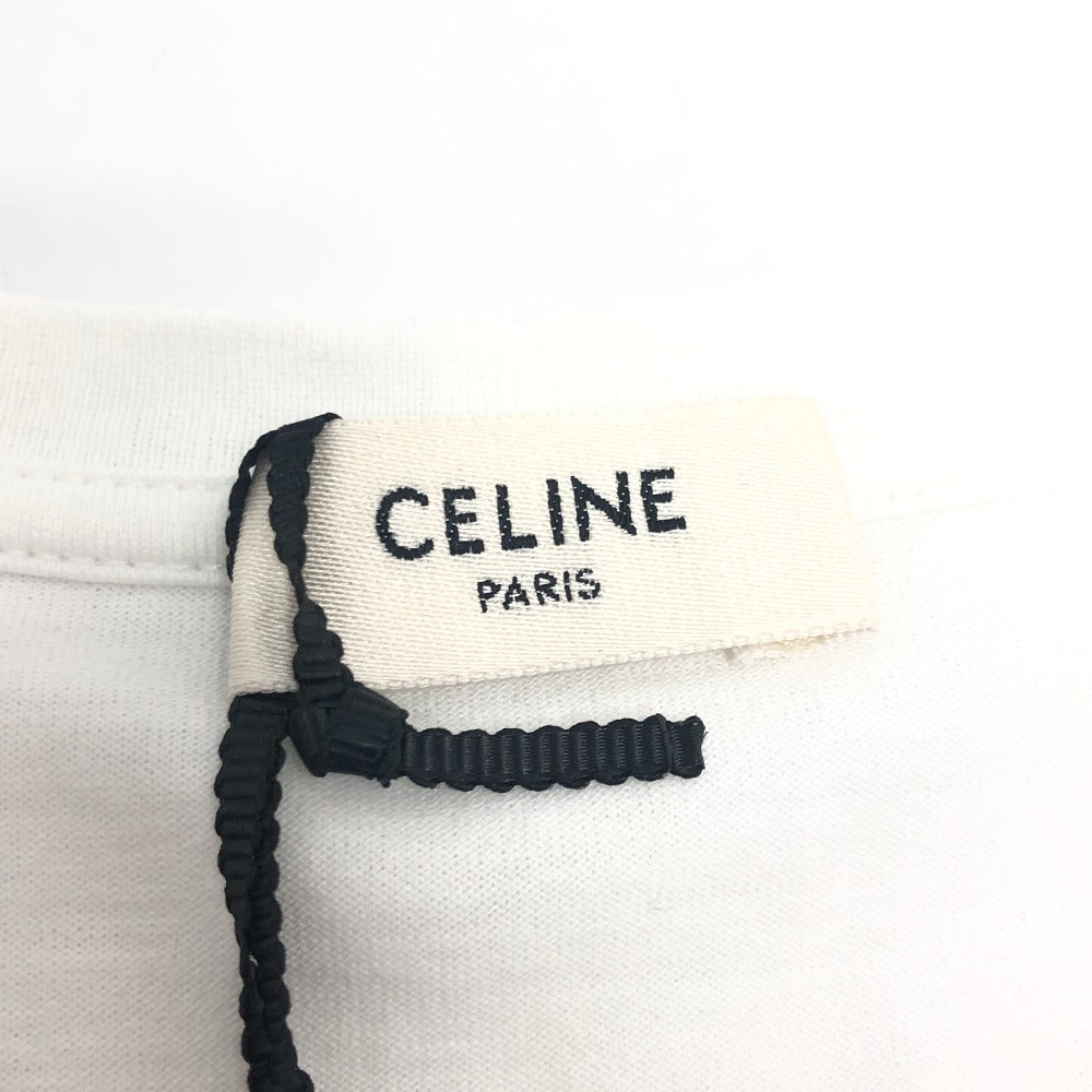 CELINE 653N 2AWB6 ロゴ 半袖 Tシャツ 半袖シャツ 夏服 半袖Ｔシャツ コットン レディース ホワイト