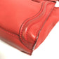 CELINE 168243 Nano Shopper Luggage Bag, Crossbody Shoulder Bag, Handbag, Leather, Women's, Lipstick Red