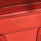 CELINE 168243 Nano Shopper Luggage Bag, Crossbody Shoulder Bag, Handbag, Leather, Women's, Lipstick Red