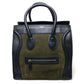 CELINE 165213 Luggage Mini Shopper Shoulder Bag Tote Bag Suede/Leather Women's Khaki